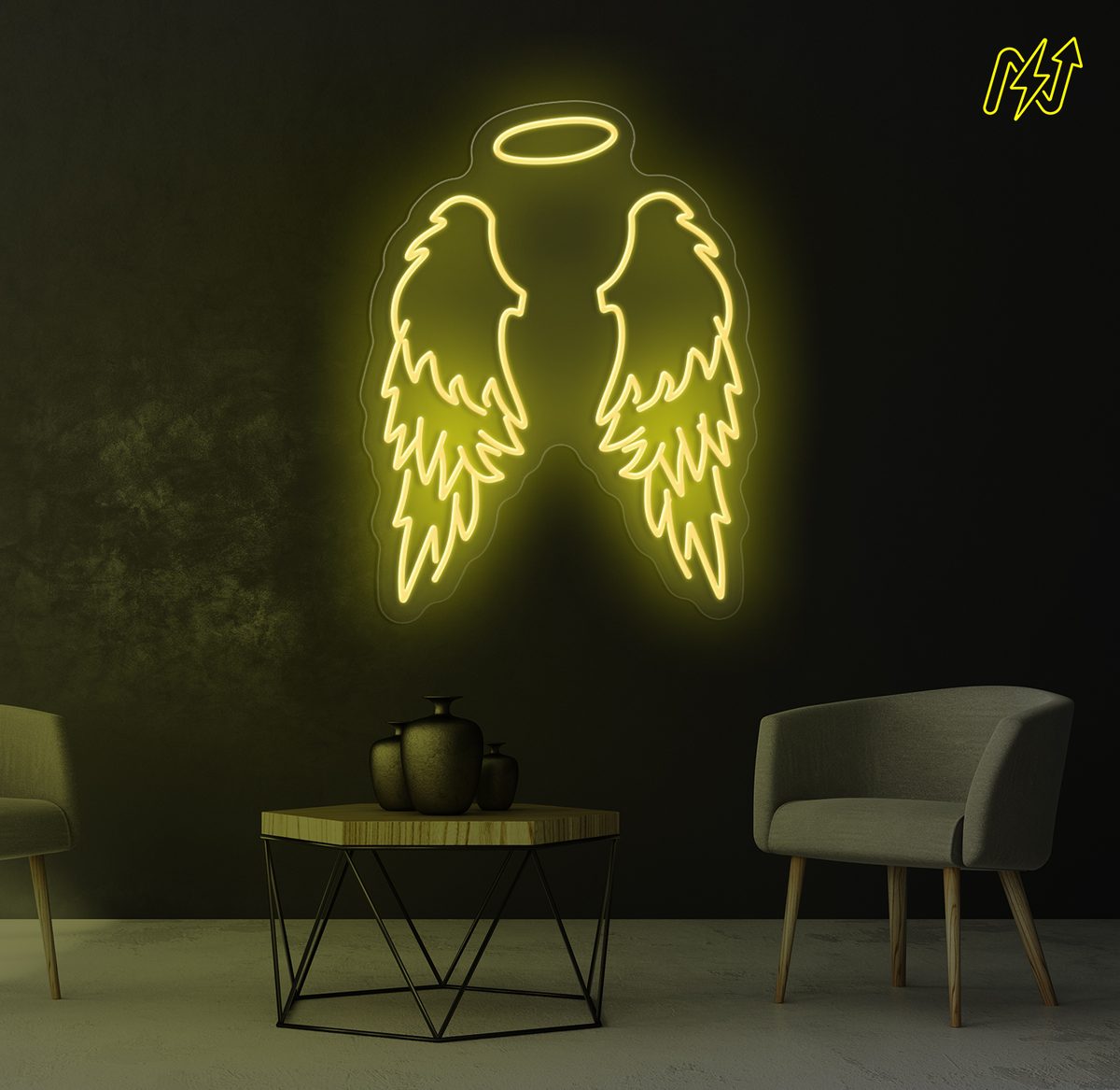 Angel Wings LED-neonbord