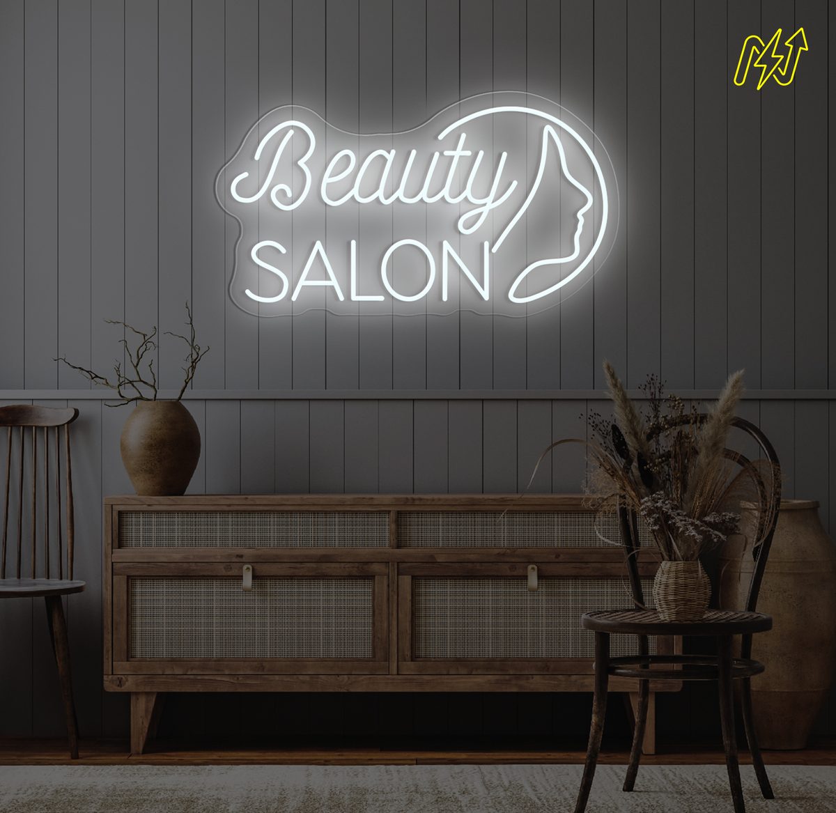 Beauty Salon LED-neonbord in Koud Wit