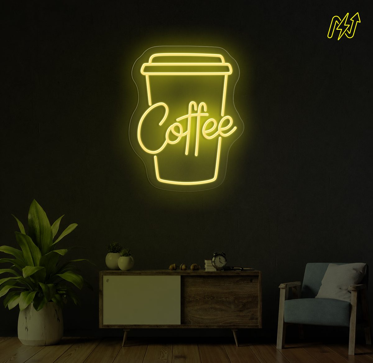 Coffee LED-neonbord