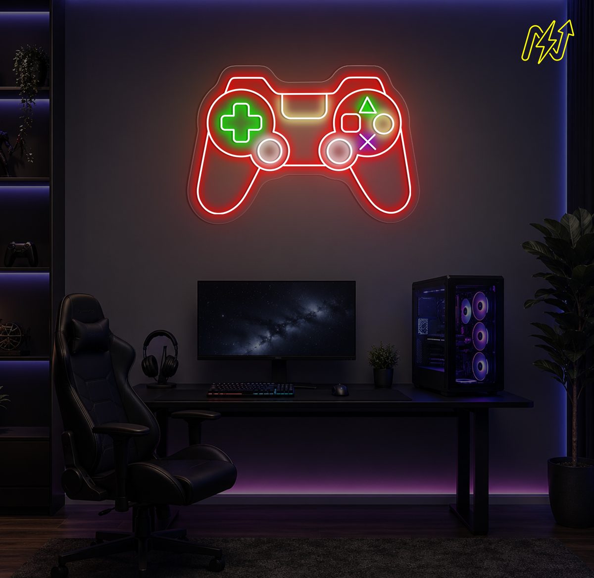 Game Controller LED-neonbord