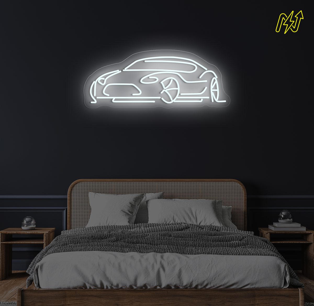 Hypercar LED-neonbord in Koud Wit